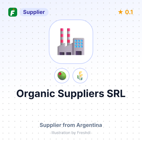 Organic Suppliers SRL  – summary card, no photo uploaded yet