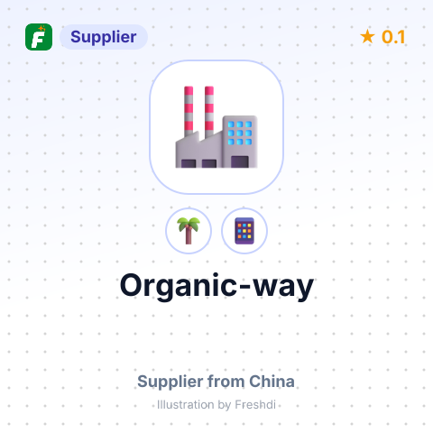 Organic-way  – summary card, no photo uploaded yet