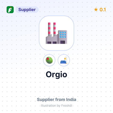 Orgio  – summary card, no photo uploaded yet