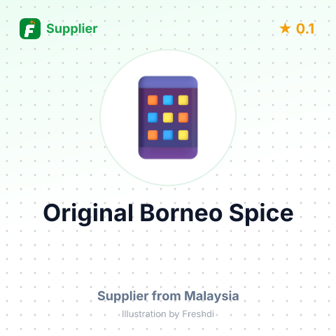 Original Borneo Spice  – summary card, no photo uploaded yet