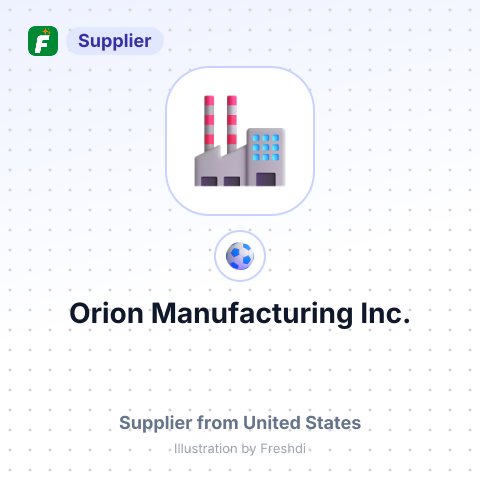 Orion Manufacturing Inc. – summary card, no photo uploaded yet