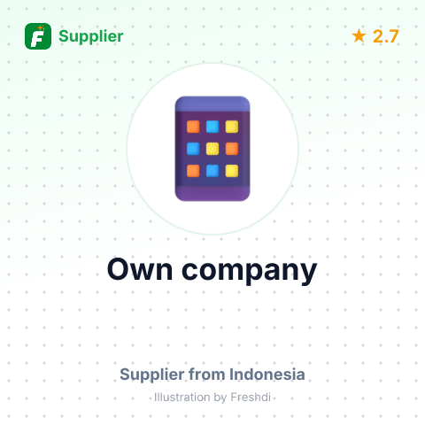 Own company  – summary card, no photo uploaded yet