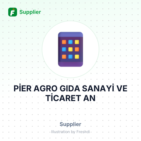 PİER AGRO GIDA SANAYİ VE TİCARET AN – summary card, no photo uploaded yet