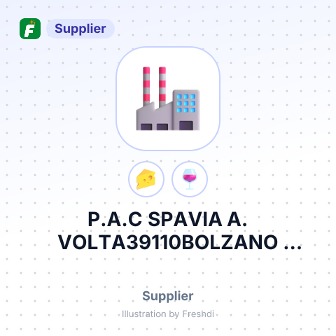 P.A.C SPAVIA A. VOLTA39110BOLZANO ITALYREF – summary card, no photo uploaded yet