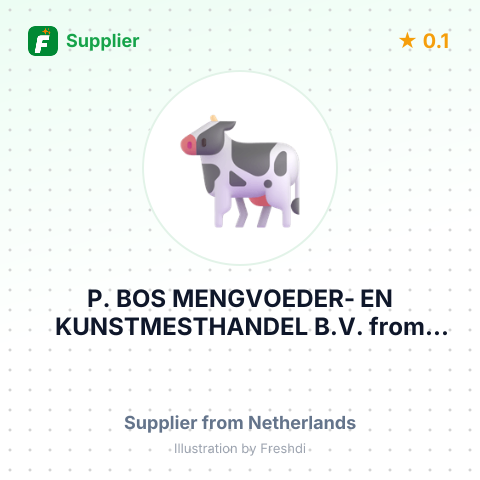 P. BOS MENGVOEDER- EN KUNSTMESTHANDEL B.V. – summary card, no photo uploaded yet