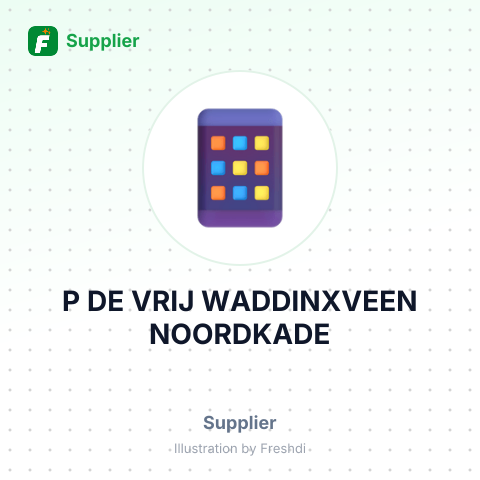 P DE VRIJ WADDINXVEEN NOORDKADE – summary card, no photo uploaded yet