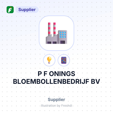 P F ONINGS BLOEMBOLLENBEDRIJF BV – summary card, no photo uploaded yet