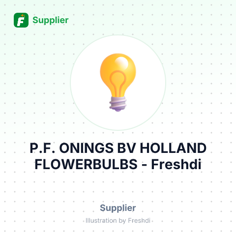 P.F. ONINGS BV HOLLAND FLOWERBULBS – summary card, no photo uploaded yet