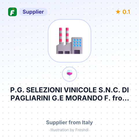 P.G. SELEZIONI VINICOLE S.N.C. DI PAGLIARINI G.E MORANDO F. – summary card, no photo uploaded yet