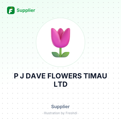 P J DAVE FLOWERS TIMAU LTD – summary card, no photo uploaded yet