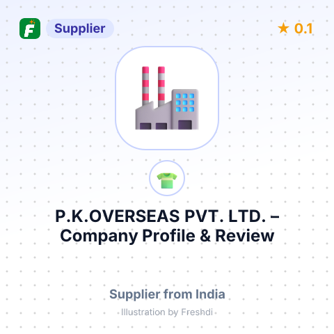 P.K.OVERSEAS PVT. LTD. – summary card, no photo uploaded yet