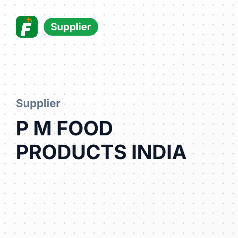 P M FOOD PRODUCTS INDIA – summary card, no photo uploaded yet
