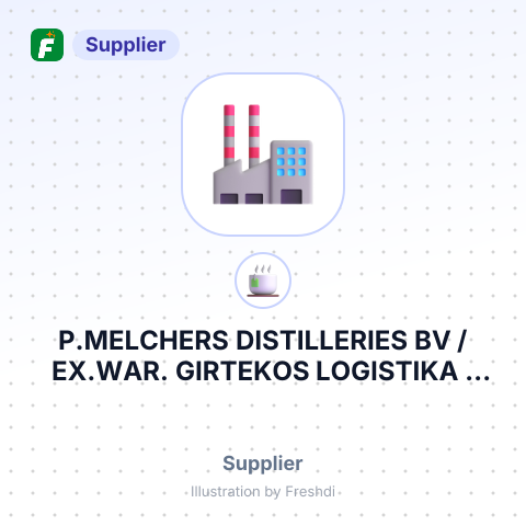P.MELCHERS DISTILLERIES BV / EX.WAR. GIRTEKOS LOGISTIKA , LATVIA – summary card, no photo uploaded yet