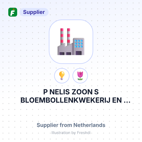 P NELIS ZOON S BLOEMBOLLENKWEKERIJ EN HANDEL BVHERENWEG 37 POSTBUS 78 2100 AB HEEMSTEDE THE NETHERLANDS – summary card, no photo uploaded yet