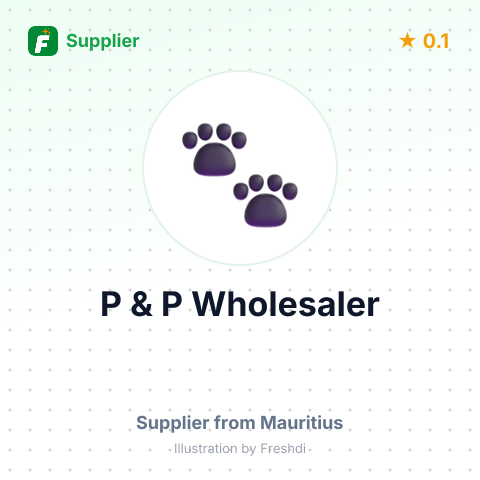 P & P Wholesaler  – summary card, no photo uploaded yet