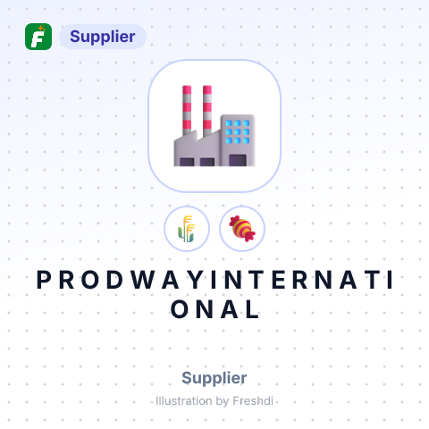 P R O D W A Y I N T E R N A T I O N A L – summary card, no photo uploaded yet