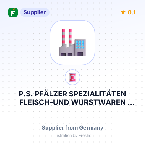 P.S. PFÄLZER SPEZIALITÄTEN FLEISCH-UND WURSTWAREN SÜDWEST GMBH & CO. KG – summary card, no photo uploaded yet