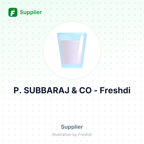 P. SUBBARAJ & CO – summary card, no photo uploaded yet
