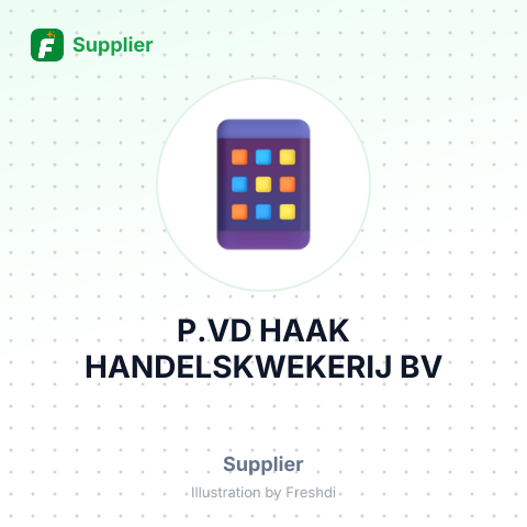 P.VD HAAK HANDELSKWEKERIJ BV – summary card, no photo uploaded yet