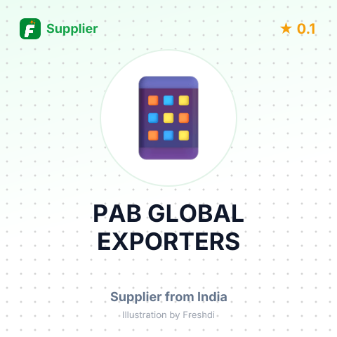 PAB GLOBAL EXPORTERS – summary card, no photo uploaded yet