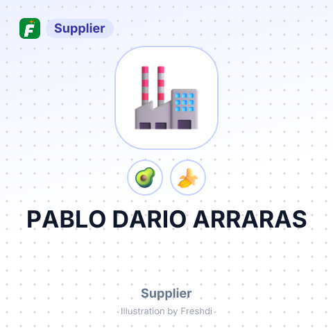 PABLO DARIO ARRARAS – summary card, no photo uploaded yet