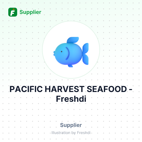 PACIFIC HARVEST SEAFOOD – summary card, no photo uploaded yet