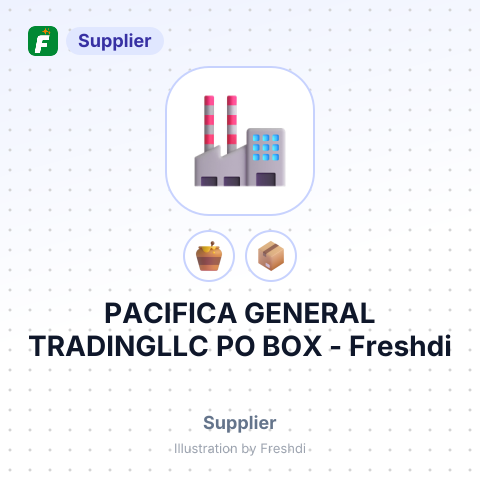 PACIFICA GENERAL TRADINGLLC PO BOX – summary card, no photo uploaded yet