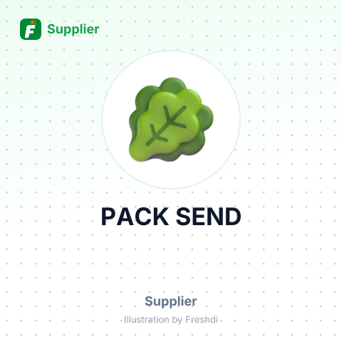 PACK SEND – summary card, no photo uploaded yet