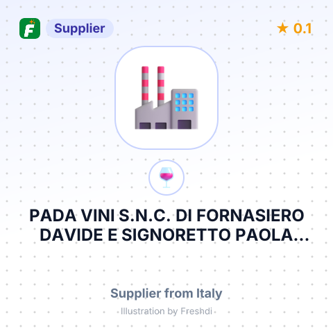 PADA VINI S.N.C. DI FORNASIERO DAVIDE E SIGNORETTO PAOLA – summary card, no photo uploaded yet