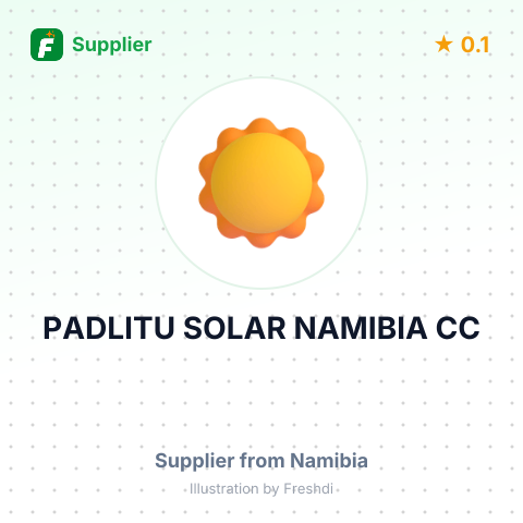 PADLITU SOLAR NAMIBIA CC – summary card, no photo uploaded yet
