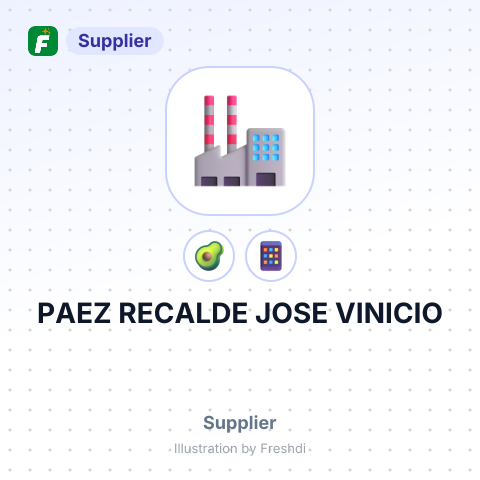 PAEZ RECALDE JOSE VINICIO – summary card, no photo uploaded yet