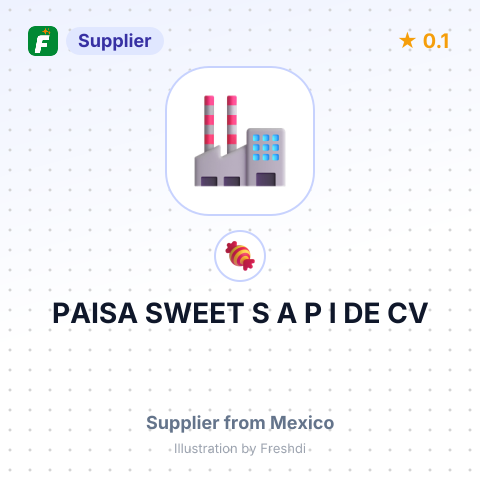 PAISA SWEET S A P I DE CV – summary card, no photo uploaded yet