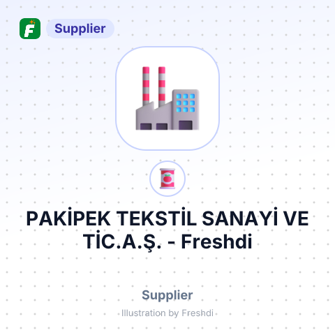 PAKİPEK TEKSTİL SANAYİ VE TİC.A.Ş. – summary card, no photo uploaded yet