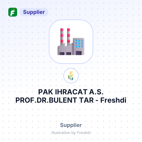 PAK IHRACAT A.S. PROF.DR.BULENT TAR – summary card, no photo uploaded yet
