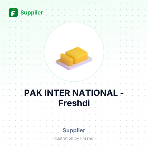 PAK INTER NATIONAL – summary card, no photo uploaded yet