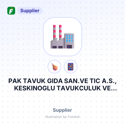 PAK TAVUK GIDA SAN.VE TIC A.S., KESKINOGLU TAVUKCULUK VE DAMIZLIK ISLETMELERI SAN.TIC. A.S – summary card, no photo uploaded yet
