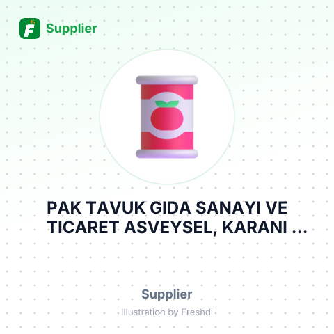 PAK TAVUK GIDA SANAYI VE TICARET ASVEYSEL, KARANI MAHISTANBULTURKEYTR – summary card, no photo uploaded yet