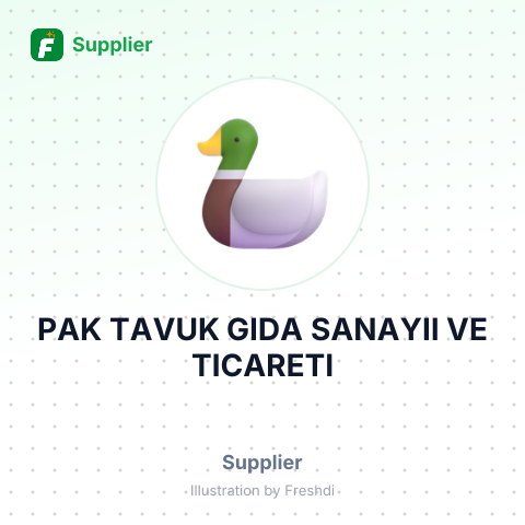 PAK TAVUK GIDA SANAYII VE TICARETI – summary card, no photo uploaded yet