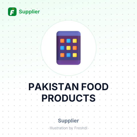 PAKISTAN FOOD PRODUCTS – summary card, no photo uploaded yet