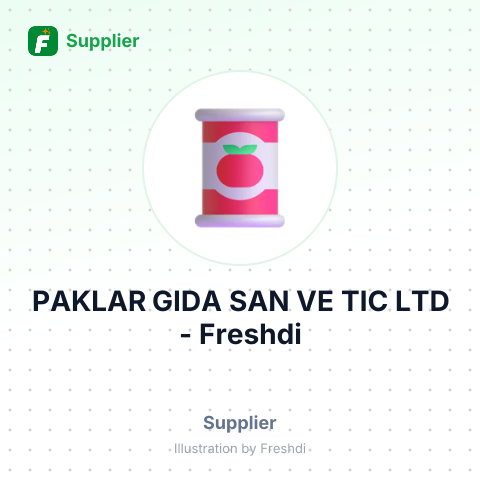 PAKLAR GIDA SAN VE TIC LTD – summary card, no photo uploaded yet