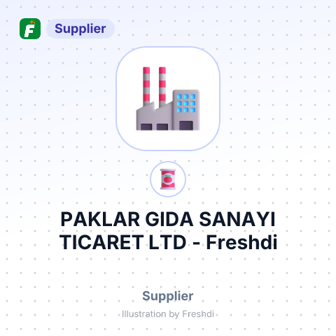 PAKLAR GIDA SANAYI TICARET LTD – summary card, no photo uploaded yet