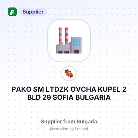 PAKO SM LTDZK OVCHA KUPEL 2 BLD 29 SOFIA BULGARIA – summary card, no photo uploaded yet