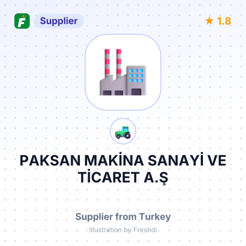 PAKSAN MAKİNA SANAYİ VE TİCARET A.Ş – summary card, no photo uploaded yet
