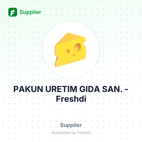 PAKUN URETIM GIDA SAN. – summary card, no photo uploaded yet