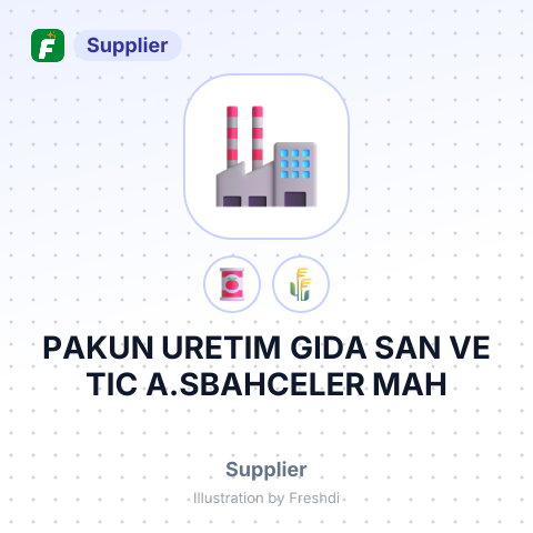 PAKUN URETIM GIDA SAN VE TIC A.SBAHCELER MAH – summary card, no photo uploaded yet