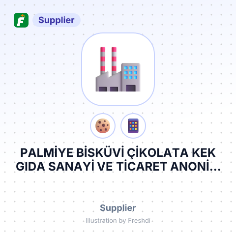 PALMİYE BİSKÜVİ ÇİKOLATA KEK GIDA SANAYİ VE TİCARET ANONİM ŞİRKETİ – summary card, no photo uploaded yet