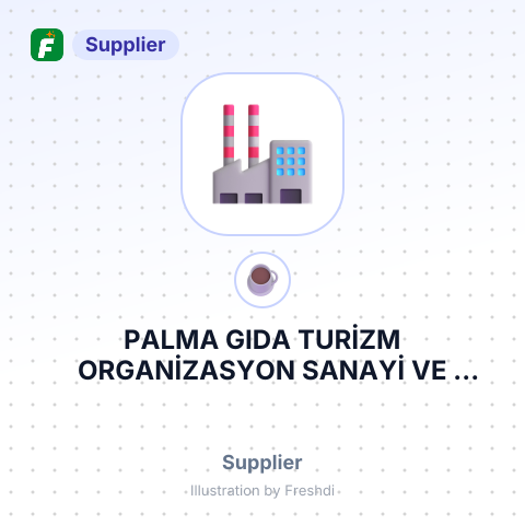 PALMA GIDA TURİZM ORGANİZASYON SANAYİ VE TİCARET LİMİTED ŞİRKETİ – summary card, no photo uploaded yet