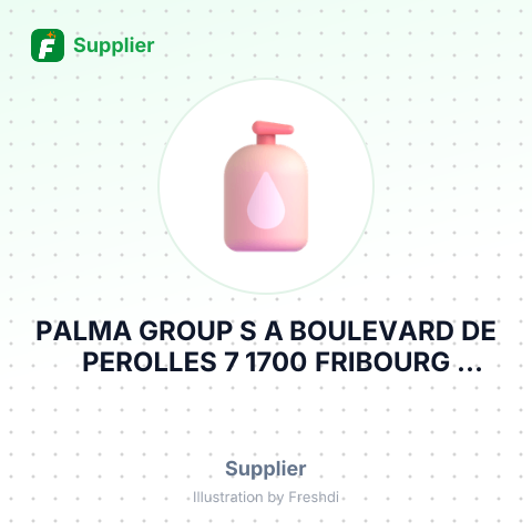 PALMA GROUP S A BOULEVARD DE PEROLLES 7 1700 FRIBOURG SWITZERLAND – summary card, no photo uploaded yet