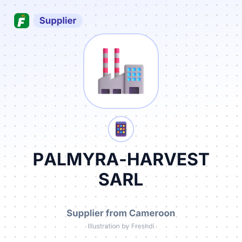 PALMYRA-HARVEST SARL – summary card, no photo uploaded yet