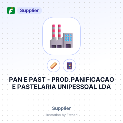 PAN E PAST - PROD.PANIFICACAO E PASTELARIA UNIPESSOAL LDA – summary card, no photo uploaded yet
